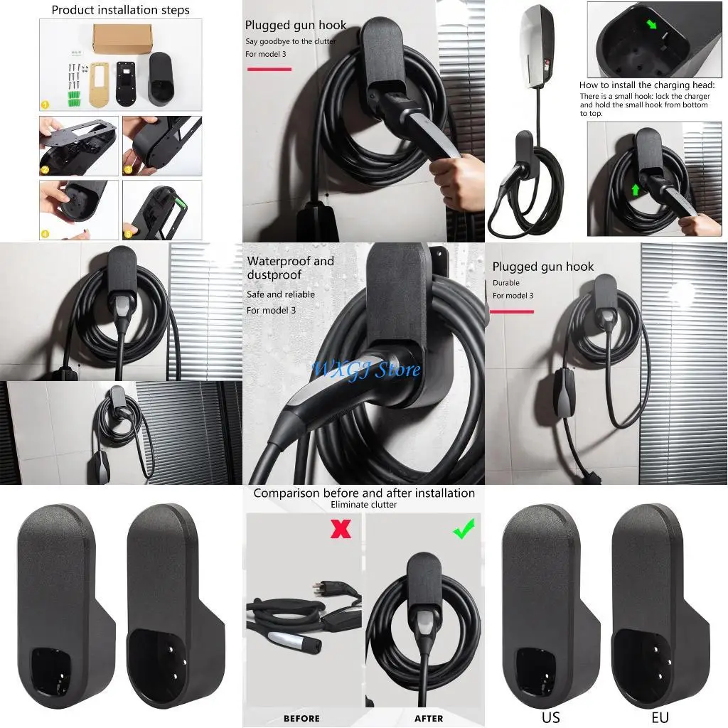 

37JE для Y X S автомобильный зарядный кабель-органайзер, разъем, кронштейн, держатель зарядного устройства