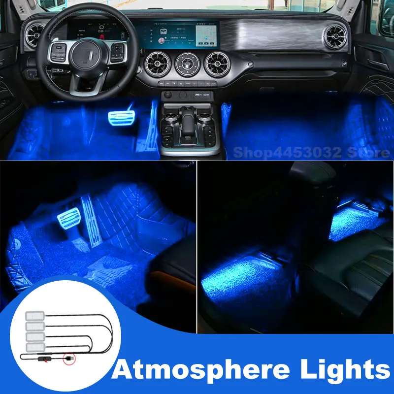 Car Assecories For Great Wall Wingle 5 7 M4 Voleex C30 Tank 500 300 Led Lamp Usb Foot Ambient Light Interieurs Voiture Blue