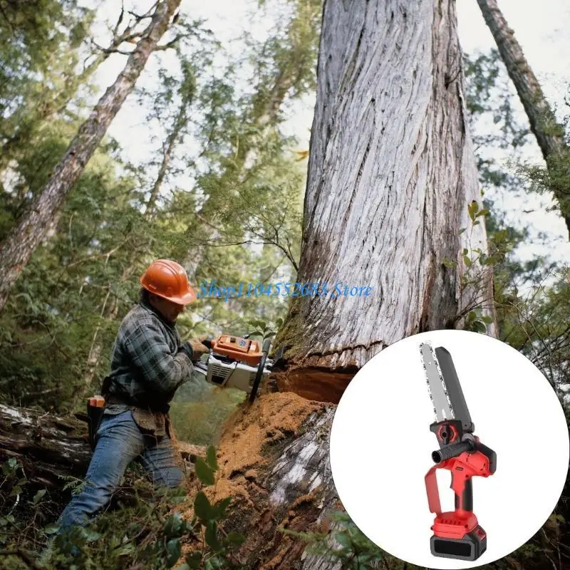 Y6GD Advanced Safety Chainsaw With Against Rebate Guard 2 Long Run Lie Batteries Upgraded For Precise Cutting And Tree Care