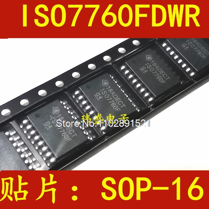 

ISO7760FDWR ISO7760F SOP16