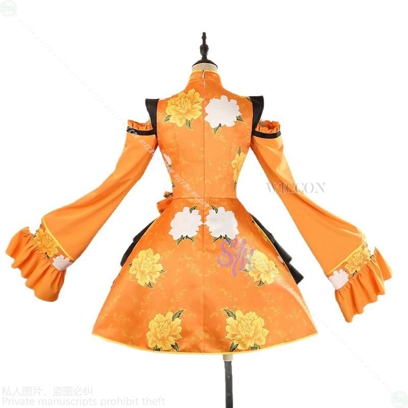 كوس C كوس أنيمي لوفيليف ليلا تأثيري شيبويا كانون زي النمط الصيني شيونغسام تنورة قصيرة تشيباو خمر لوليتا هالوين