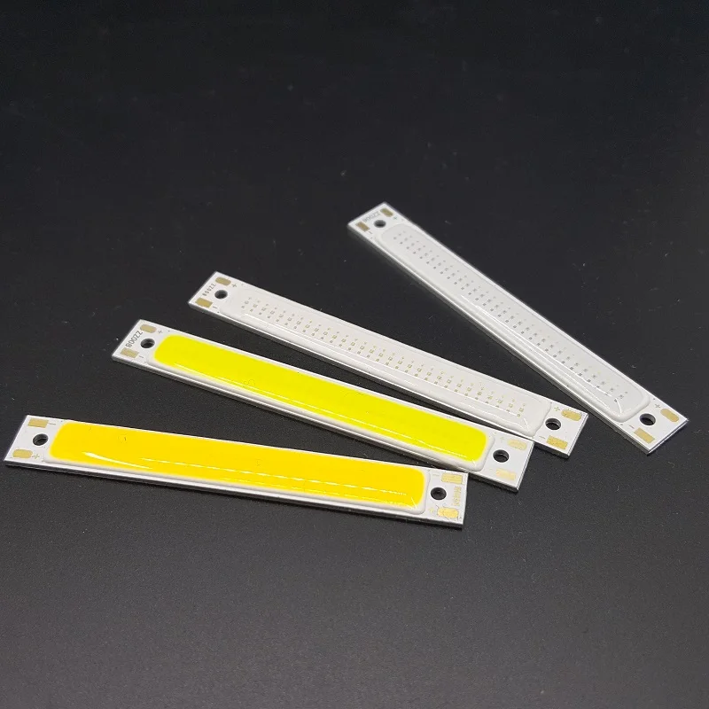 10pcs 3V 3W L60x8mm Cold white 6000-6500K Warm white 3000-3500K Red 620nm Blue 460nm cob led module 70lm COB strip