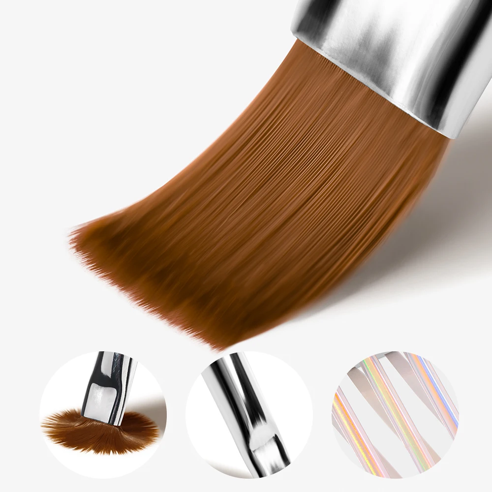 MAYCHAO Multi Functional Nail brush for Coloring and Blending Painting Nail Art Leveling of Nail Polish Adhesive DIY
