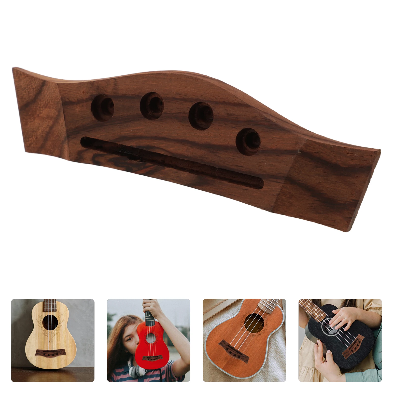 

Ukulele Ponticello Replacement Bridge Professional Guitar Bass Acoustic Small Saddle