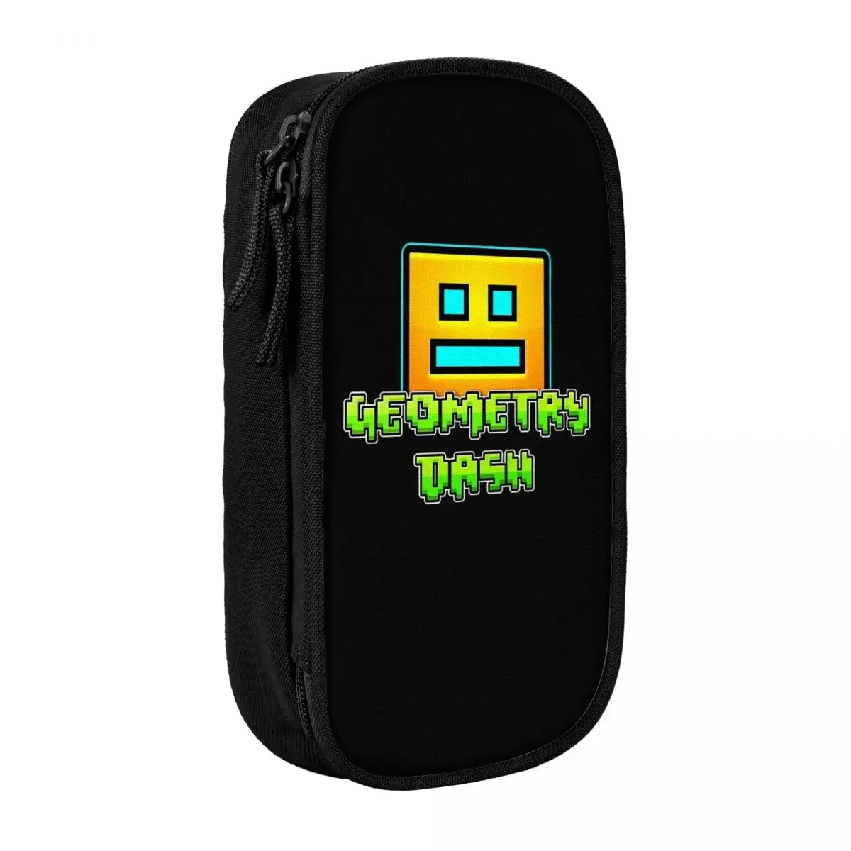 Geometry Dash Pencil Case Video Game Back To School  Cases Double Layer Kids Aesthetic College  Box  Supplies