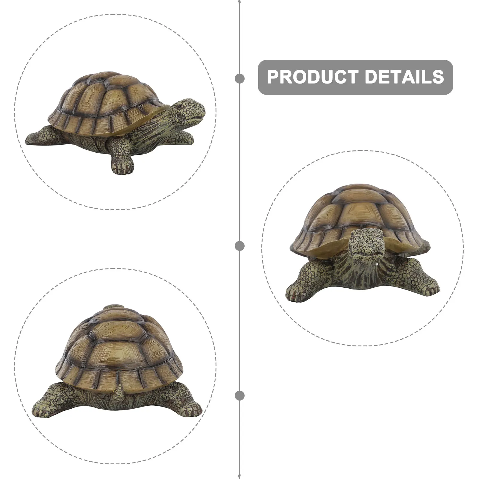 Decorative Crafts Garden Turtle Garden Setting Easy Placement Lightweight Design Long-lasting Material For Patio