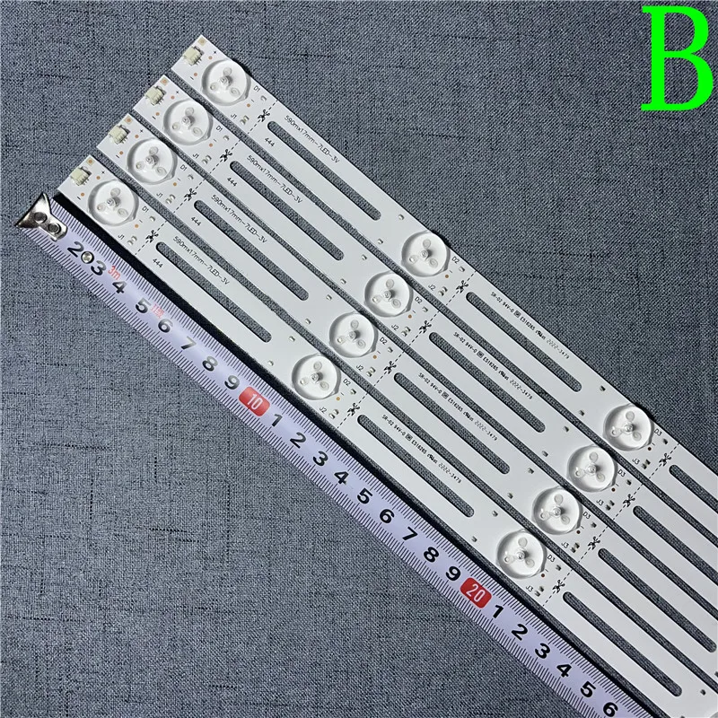 590 มม.LED Backlight Strip 6LED/7LED/8LED 3V/6V สําหรับ 32 ''LCD TV 6V Changhong Konka Skyworth ใหม่ Haier SHARP Samsung 100% ใหม่