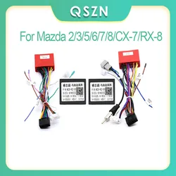 Newest Auto Car accessories Wiring Harness 16 PIN Canbus Box Adapter For Mazda 2/3/5/6/7/8/CX-7/RX-8 Android Car Radio Cable