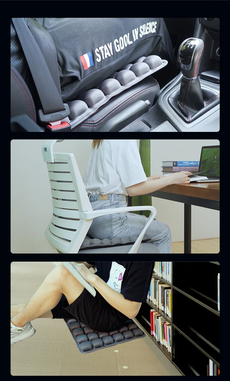 Luftkissen Tragbare Autositz Bürostuhl Rollstuhl Pad Anti Dekubitus Orthopädie Schmerzen Druckentlastung Kissen Camping Sitzmatte – Detail 19
