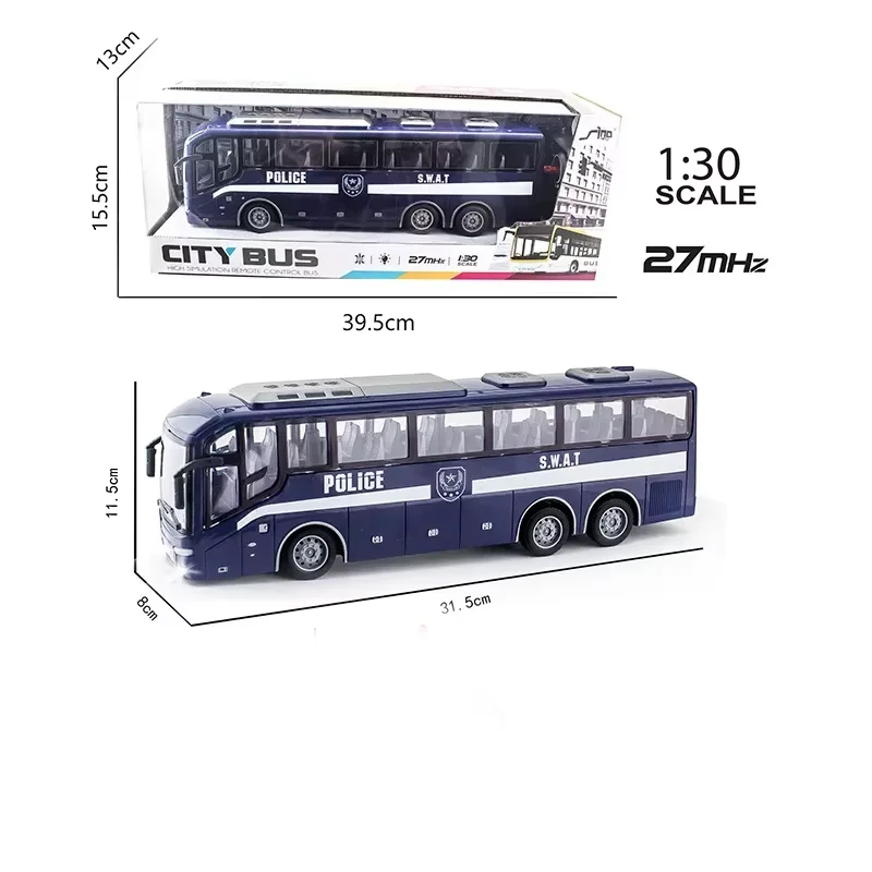 1/30 zdalnie sterowany elektryczny radiowóz z pilotem do autobusu turystycznego Model miejski szkolny sterowany radiowo zabawki dla dzieci prezenty