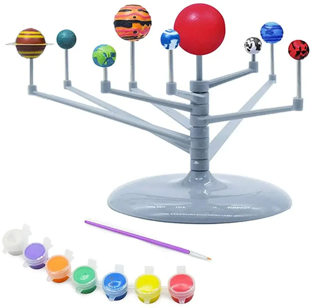 Nine Planets Planetarium Model Kit Solar System Astronomy Science Project DIY Kids Gift Worldwide Sale Early Education for Child