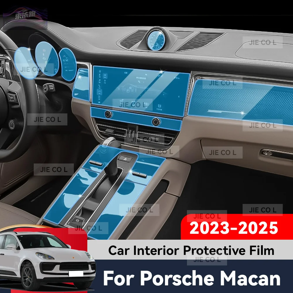 

TPU Navigation Anti Scratch Interior Protection Film GPS Navigation For Porsche Macan 2023 2024 2025 Auto Central Control Screen