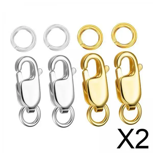 Lobster Claw Clasp Set Keychain Beads Jewelry Connector Kit for DIY Beading Bracelet Necklace Accessories