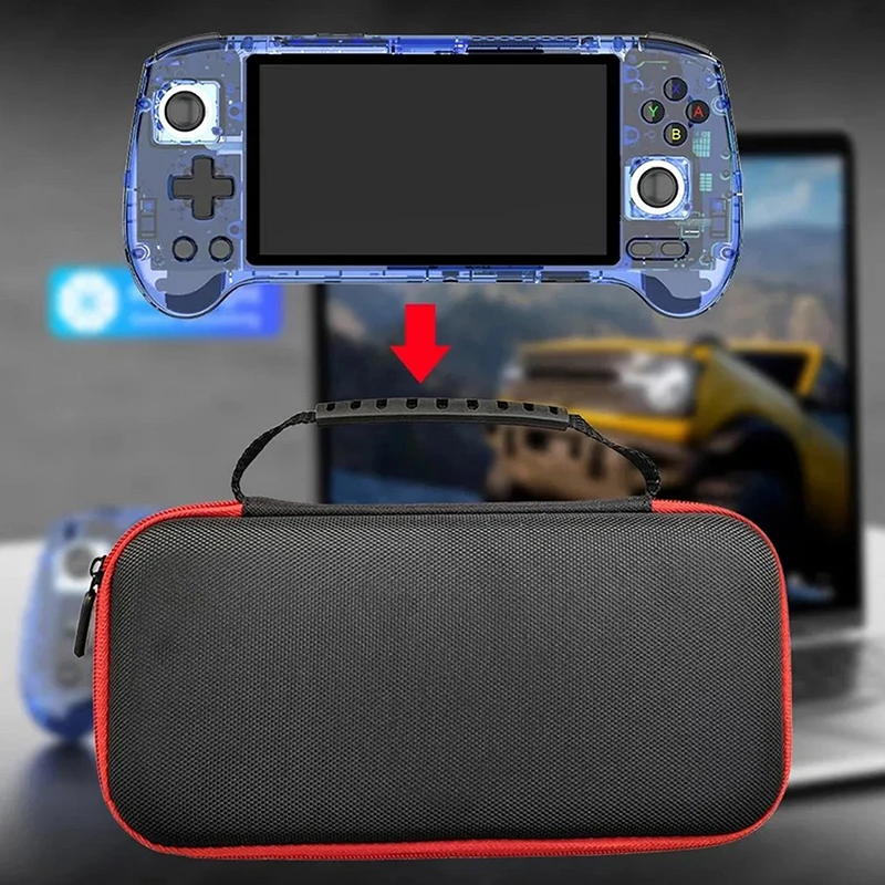 Per ANBERNIC RG556 Borsa portaoggetti per console di gioco Borsa da viaggio rigida in EVA Custodia protettiva impermeabile portatile Borsa con cerniera