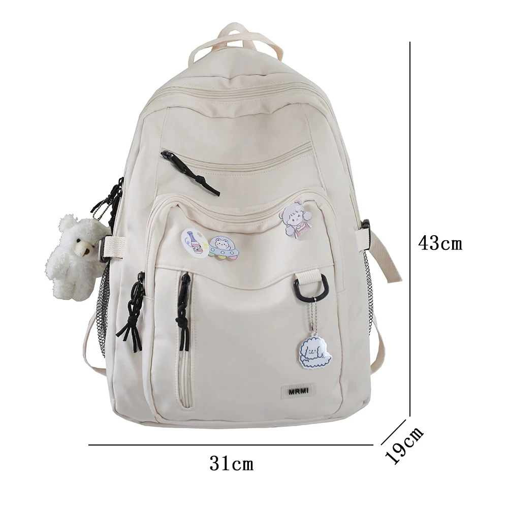 High Capacity College Student Backpack Women Canvas Teens Leisure Bag Unisex Casual Backpacks Fashion School Bags For Girls Boys