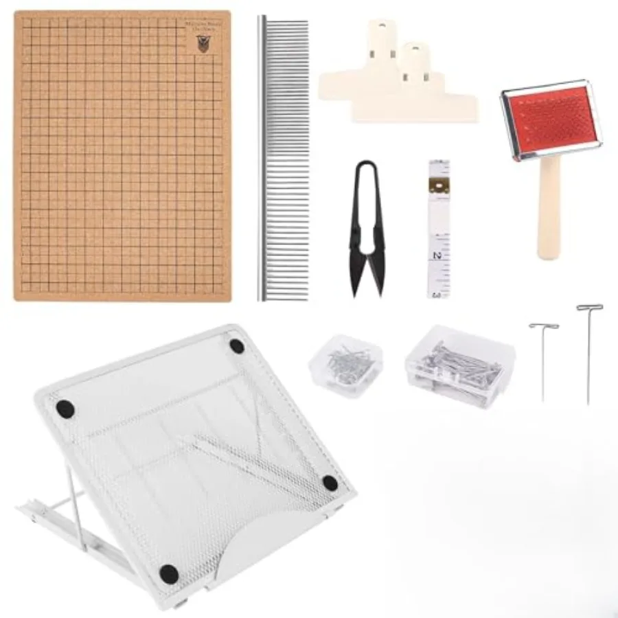 

Набор для макраме из 108 предметов: деревянная доска 12×16 дюймов и металлический регулируемый держатель для плетения, завязывания узлов и изготовления браслетов