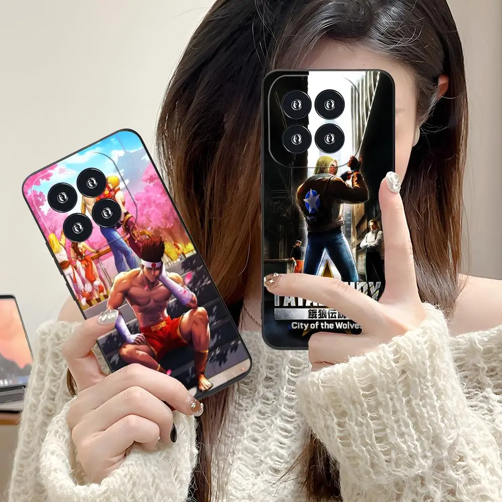 Fatal Fury Game Mobile Phone Case for Xiaomi 15 14 13 12 Mi 11 T Ultra Lite Pro S X 5G Colour Printing Cover Pretty Cover