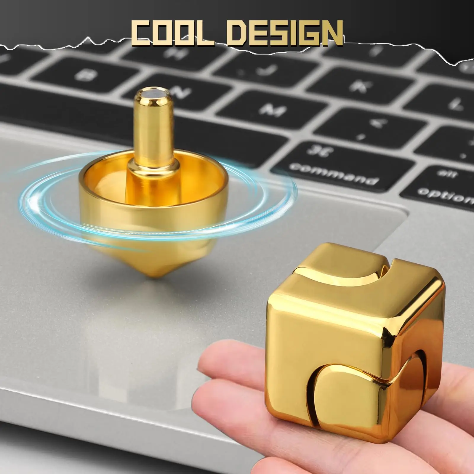 Hot Square Fidget Spinner EDC Toys Metal Rotate Cube Antistress Finger Gyroscope Hand Spinning Vent Adult Kids Desk Game Gifts