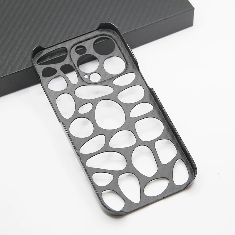 Carbon Fiber Case For Apple iPhone14ProMax iPhone15Pro Cover Ultra-thin Ultra-light Protective Sleeve Half-enclosed Hard Shell