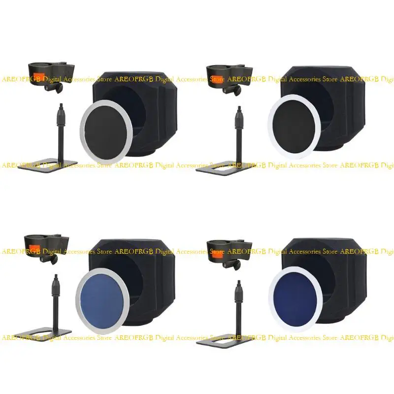 

E21E 1PC Microphone Windshield Microphone Isolation Booth For Singers And Broadcaster