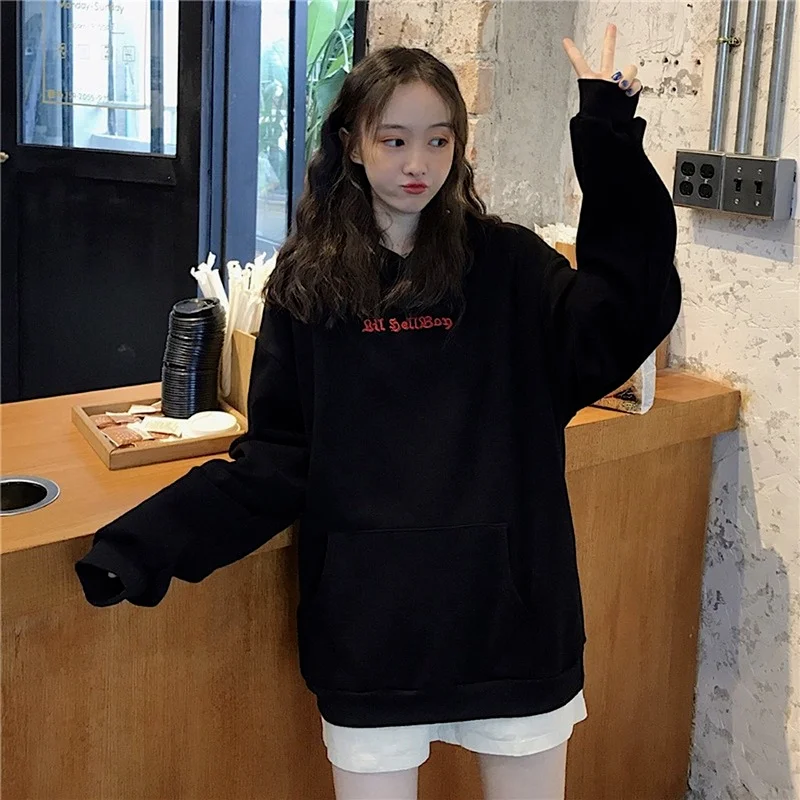 Women Casual Halloween Hoodie Sweatshirt Tops Cos Festive Clothing New Chic Pullovers Halloween Little Devil Wings Sweatshirts