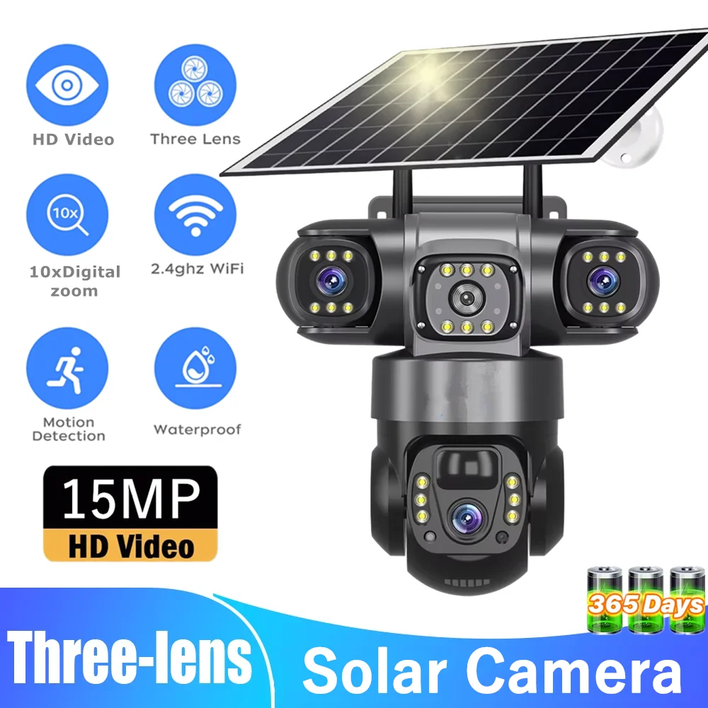 V380 Wifi Solar Cam… - image