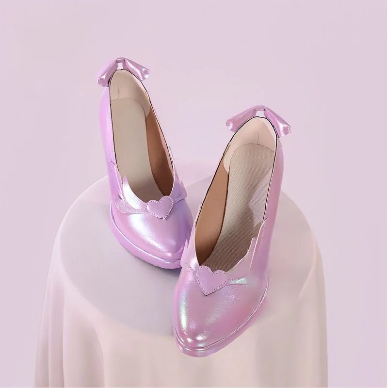 혼카이 스타 레일 사이린 코스프레 게임 신발 의상 액세서리 소품 애니메이션 데미유르지 파티 여성용 신발