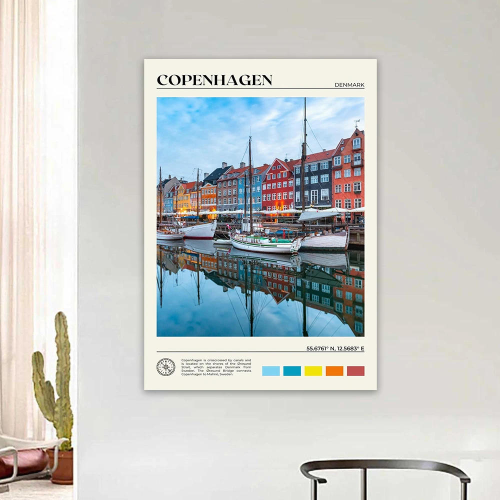 Alaska Wall Art Travel Landscape Poster Lake Michigan Prints Seattle Washington USA Travel Wall Art Canvas Painting Decoration