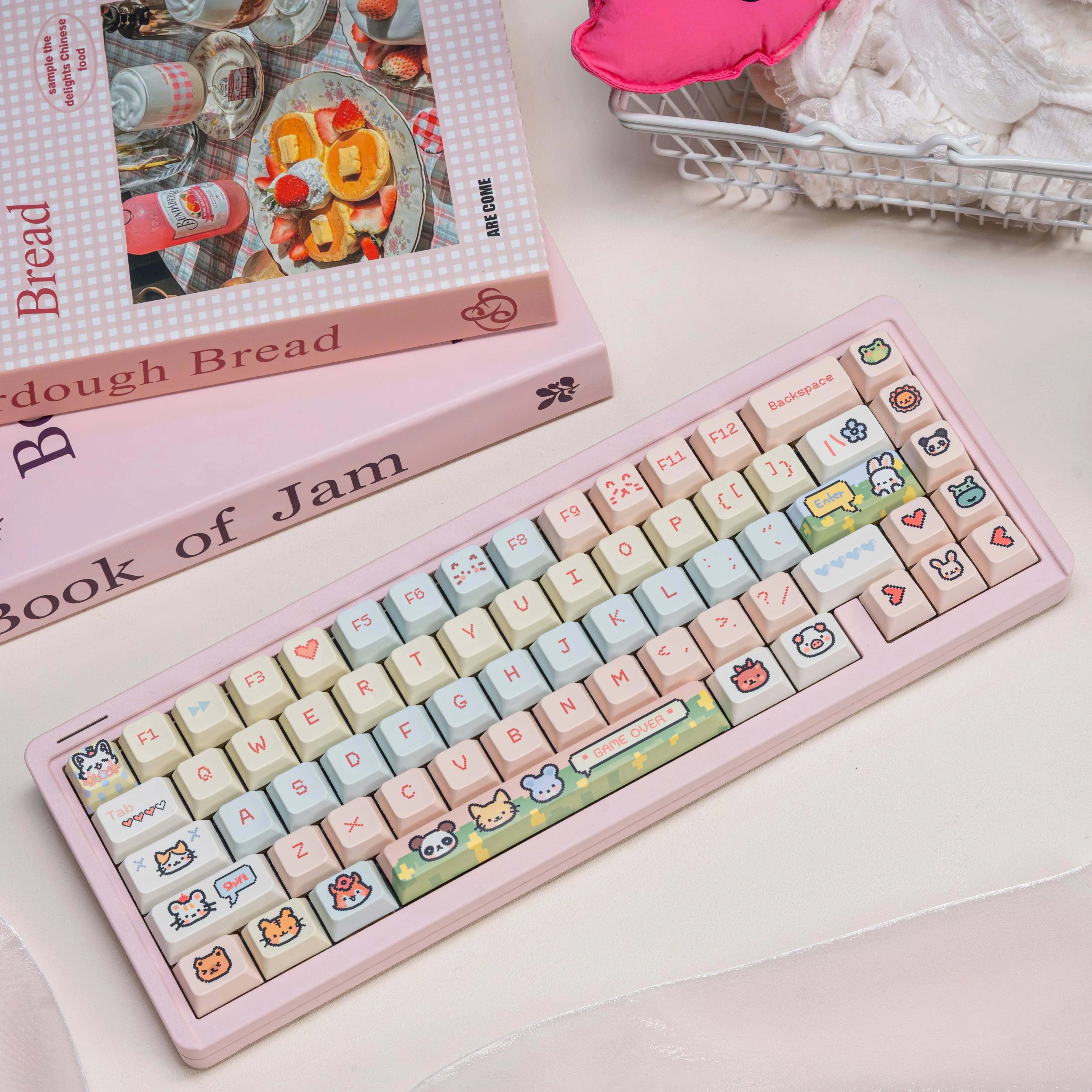 

Love Letter Spring Field Spring Puppy Original 95-key Sublimation Mechanical Keyboard Keycaps