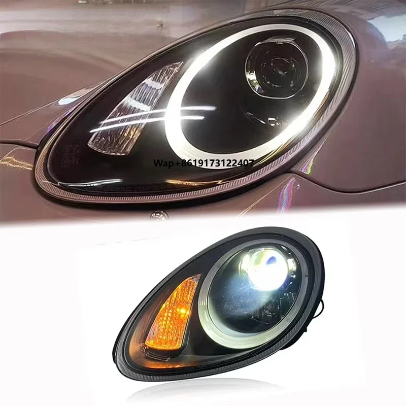 

SJC Auto Car Head Lights for 2005-2008 987 Headlights LED Lens Upgraded Headlights