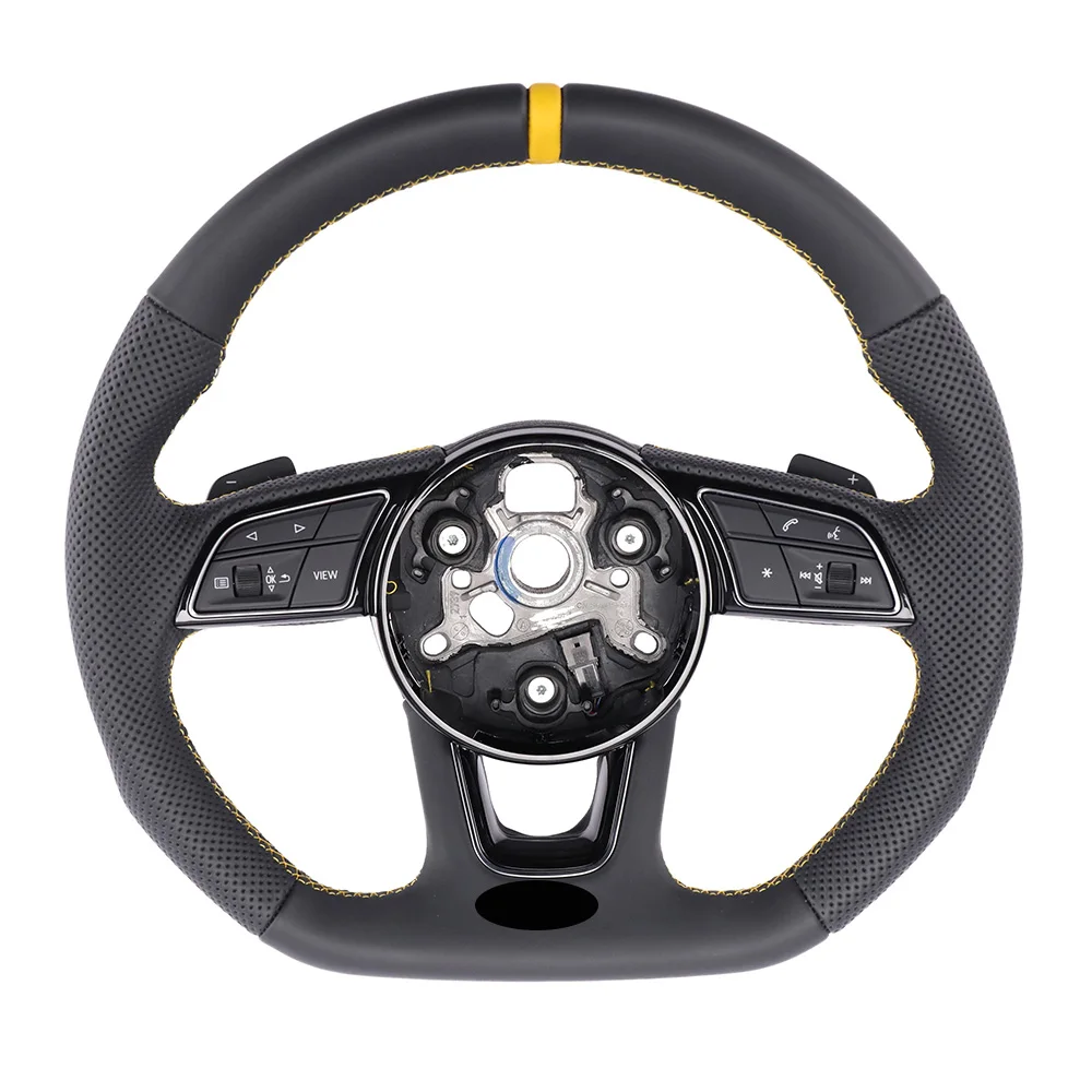 

Подходит для рулевых колес из карбона и кожи с индивидуальной прострочкой и подрулевыми переключателями.