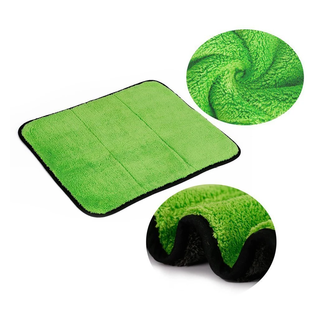 

3pcs Car Cleaning Towels Microfiber Wash Drying Cloths Lint Free Water Absorption Dust Removal Scratch Free For Car Truck Boat