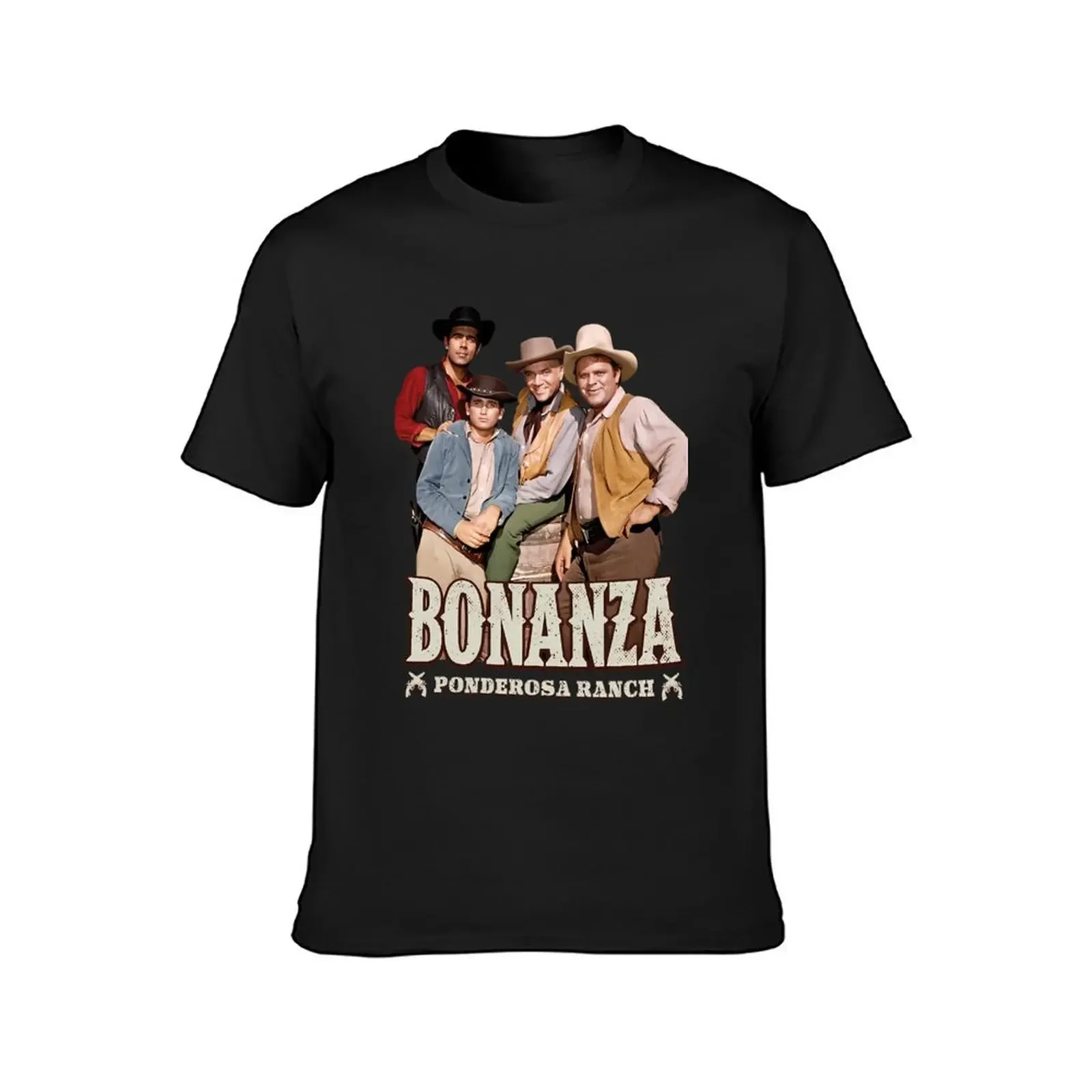 BONANZA / PONDEROSA RANCH T-Shirt cute clothes tops man t shirt anime t shirts men workout shirt