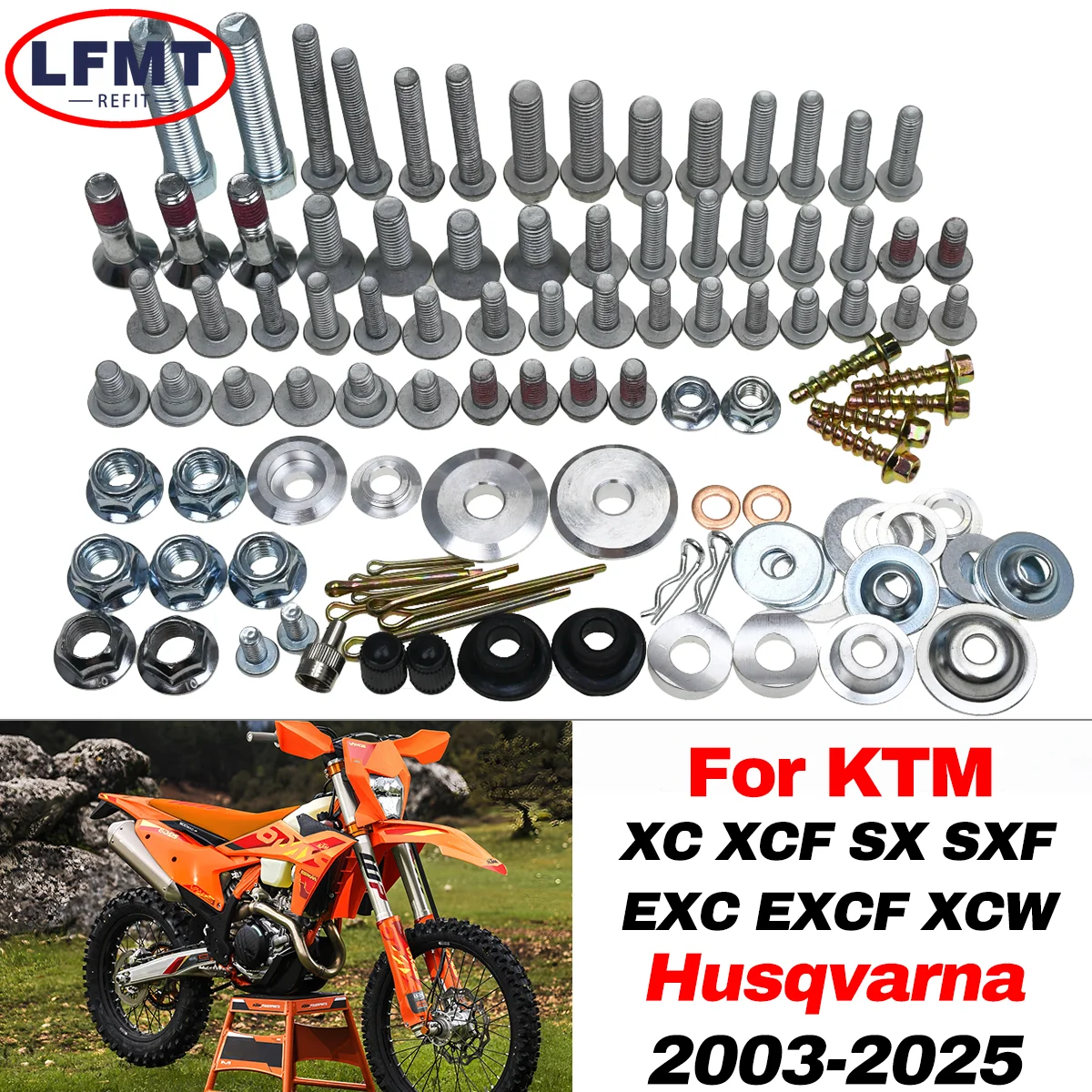 

Motorcycles Fairing Fender Screw Bolt Kit Fastener Set For KTM Husqvarna EXC EXCF SX SXF XC XCF XCW FC FE TC TE TX TEi TXi Parts