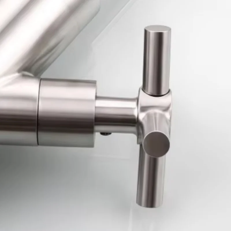 Stainless Steel Kitchen Hot and Cold Dual Faucet for Sink, Rotatable Washing Basin Faucet for Washing Dishes and Face