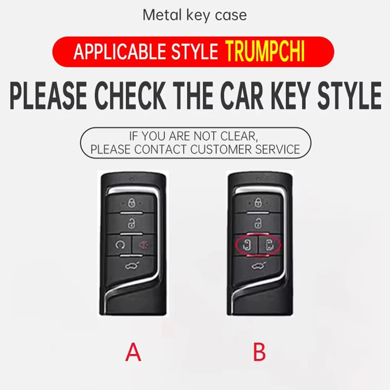 Zinc alloy leather car key covers are suitable for GAC Trumpchi GS7 GS8 GS4 GM8 GA3 GA6 SGS7 GA4 GS5 GS3 Legend GS8 accessories