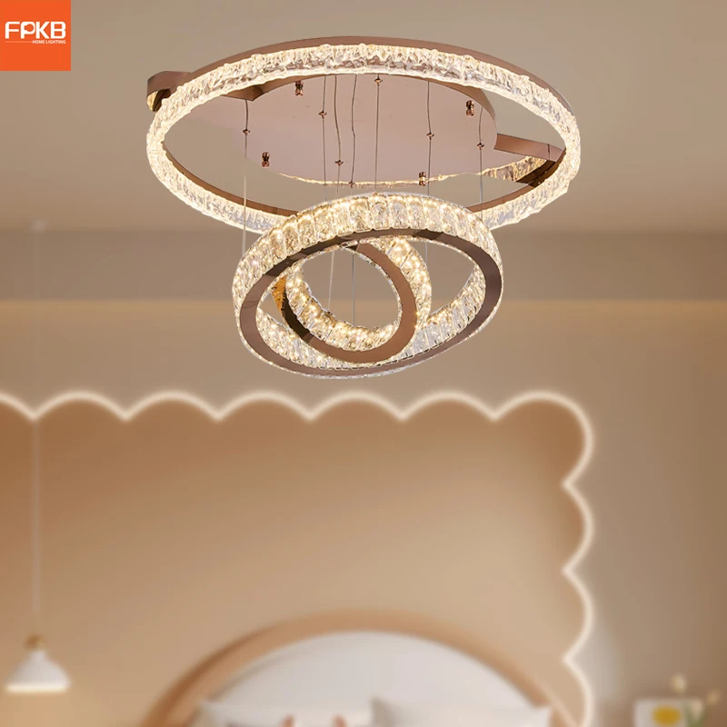 

Italian light luxury duplex, villa, dining room, bedroom light, intelligent eye protection lamp