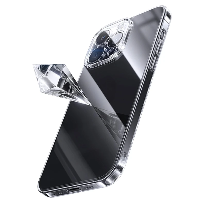 Baseus capa de vidro temperado para iphone 16 15 pro max transparente duro corning gorilla capa de