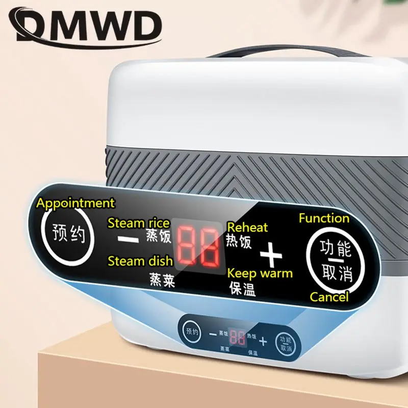 110V 220V przenośne urządzenie do gotowania ryżu ogrzewanie pudełko na drugie śniadanie elektryczny termiczny podgrzewacz do żywności parowiec