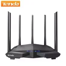 Router WiFi Gigabit Tenda AC11 AC1200 de Doble Banda 2.4G 5GHz MU-MIMO con Control Inteligente por Aplicación y 5 Antenas Amplificadoras de Señal