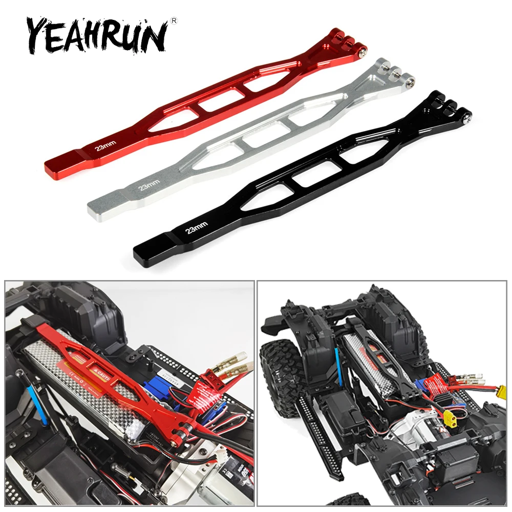 Yeahrun Metall legierung Batterie halter feste Montage platte für TRX-4 Chevrolet Bronco 1/10 RC Crawler Auto Modell Teile Zubehör