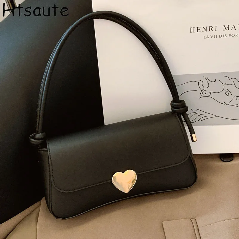 

Classic PU Leather Handbags Retro Simple Shoulder Underarm Bag Elegant Stylish Tote Bag for Women Everyday bolsa feminina Purse