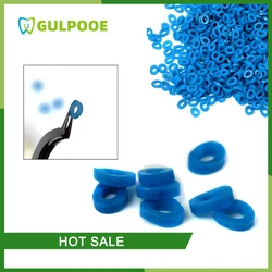 GULPOOE 1000Pcs Dental Orthodontic Separators Rubber Ligature Ties Separate Bands Teeth Braces Elastic Rings Dentistry Materials