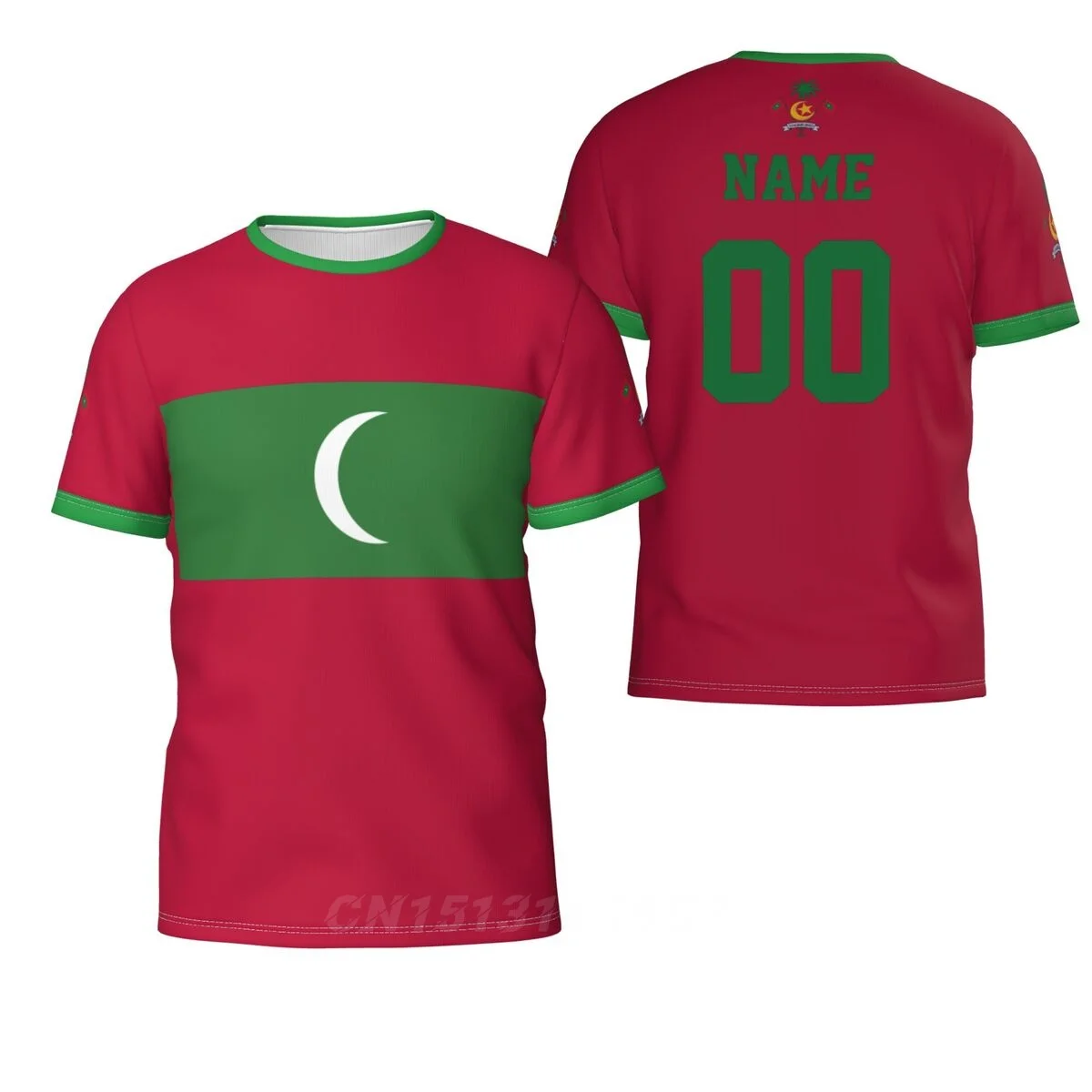 2025 Custom Name Number Maldives Country Flag T-shirts Clothes T shirt Men Women Tees Tops For  Fans Gift US Size