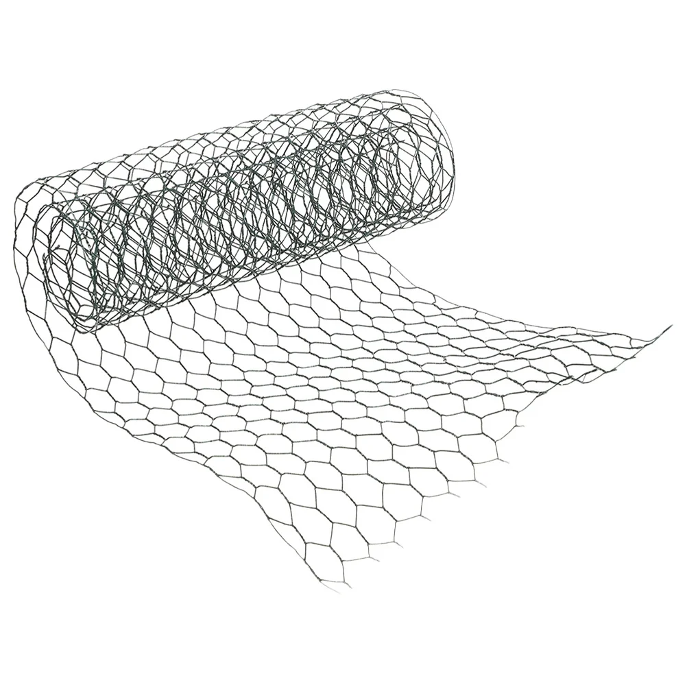 1 Roll Garden Fence Mesh Sturdy Iron Wire Netting For Poultry Enclosure Floral Arrangement Supplies Chicken Wire Netting