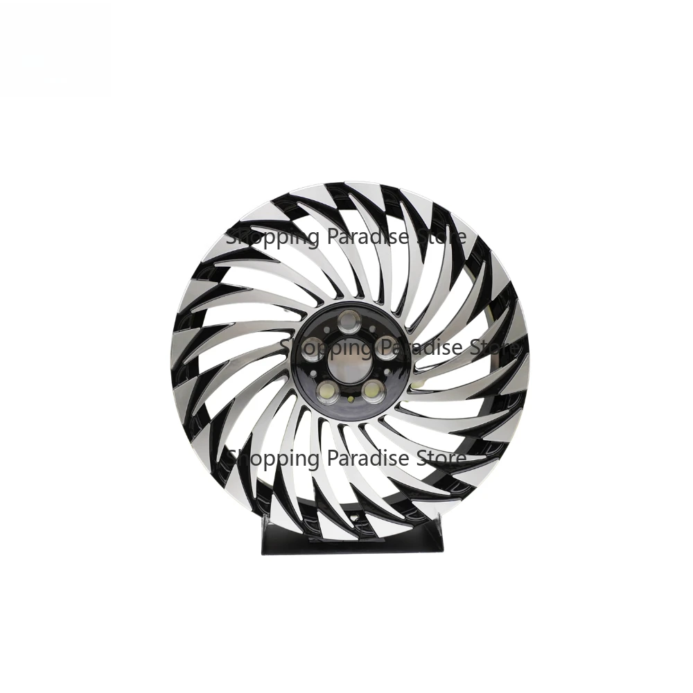 New Hot Sale Manufacturer Direct Sales Rotating 5-Hole Forged Aluminum Alloy Wheel Hub 40mm ET Black Finish Multi Spoke Design