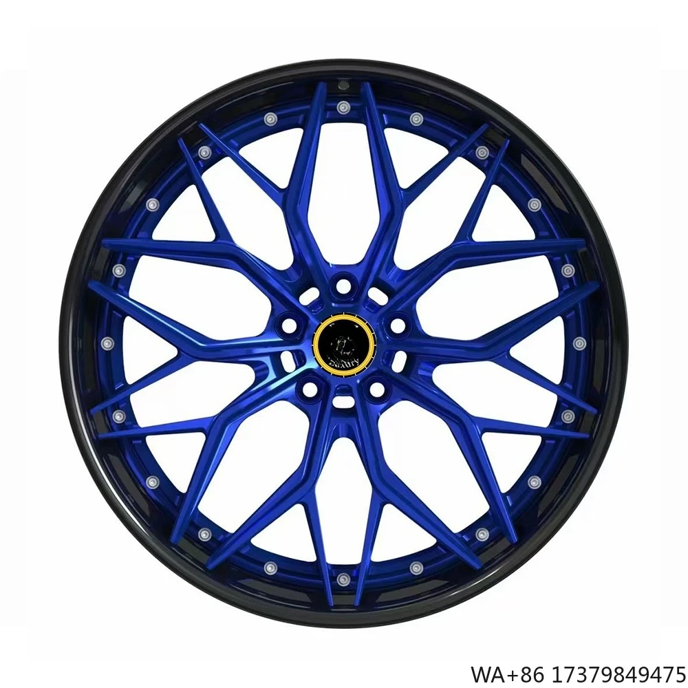 

Custom 2-Piece 5x120 5x114.3 5x112mm 17 18 19 20 21 22inch Alloy Wheel Forged Rim Hub for Passenger Cars New With 50mm ET