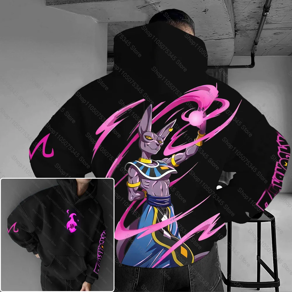 

Beerus Trend Saiyan Dragon Ball Harajuku осень-зима мужская толстовка с капюшоном уличная женская толстовка большого размера с длинными рукавами унисекс