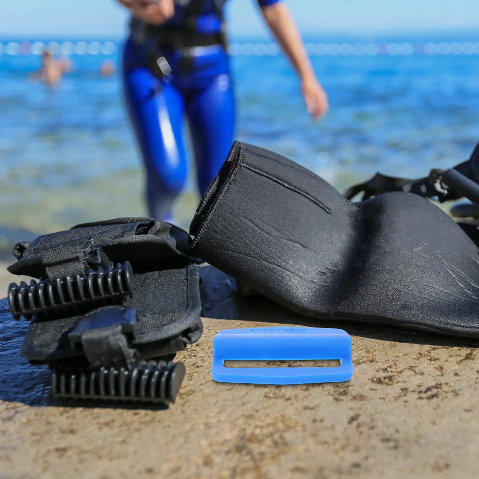 

2 шт. Регулируемые пластиковые фиксаторы для грузового пояса для дайвинга, трехзажимные скользящие пряжки, сверхпрочные боковые крепления для дайвинга