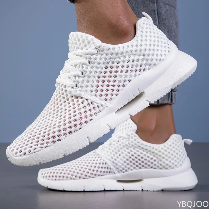 Scarpe sportive da uomo traspiranti per esterni leggere e traspiranti primaverili e autunnali con cinturino in tinta unita